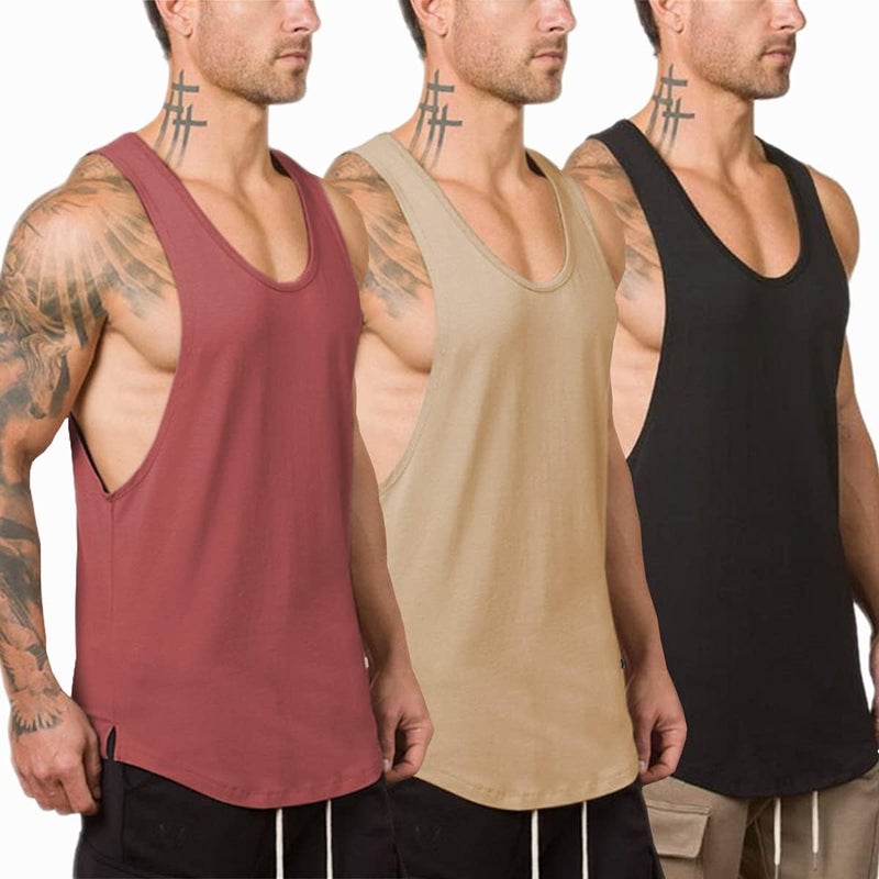 Muscle Killer قمصان بدون أكمام للرجال لتمارين كمال الأجسام واللياقة البدنية، عبوة من 1/2/3 قطع - Image 1