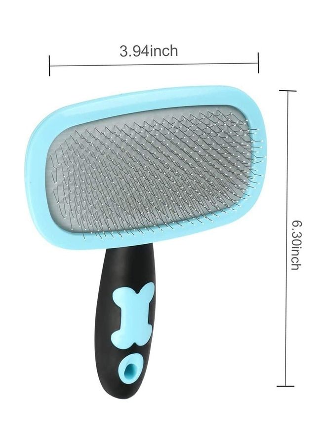 Loquat 360 Degree Rotation Flexible Slicker Brush Blue/Black - Image 2