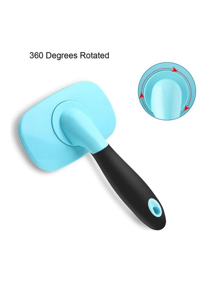 Loquat 360 Degree Rotation Flexible Slicker Brush Blue/Black - Image 4