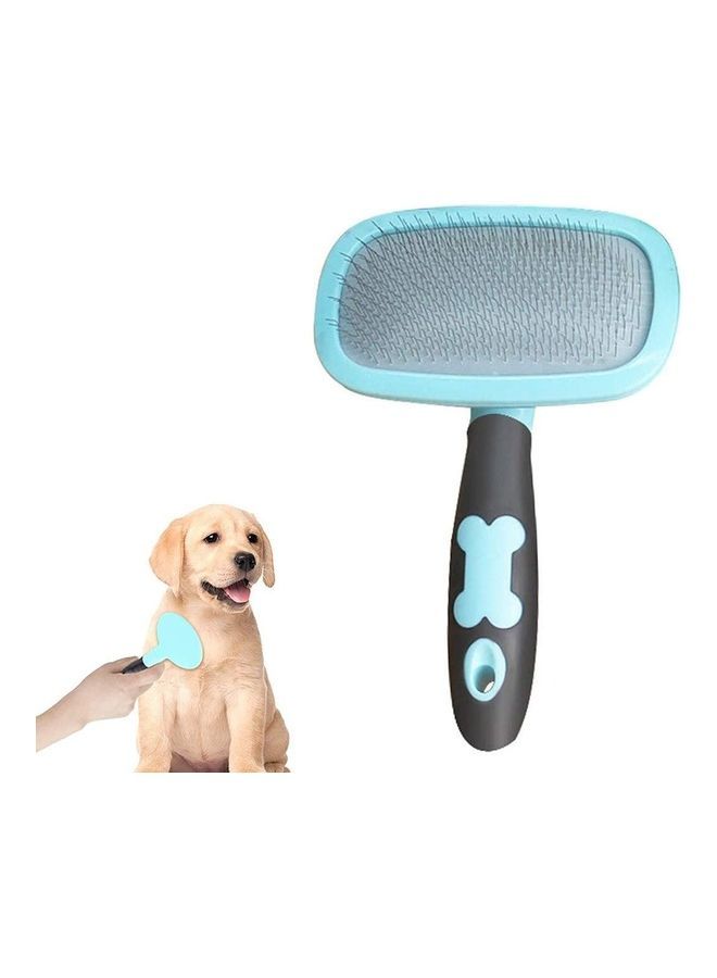 Loquat 360 Degree Rotation Flexible Slicker Brush Blue/Black - Image 1