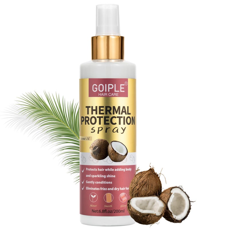 Goiple WOZUTUNT Hair Protectant, Coconut- Thermal Protector Spray, Paraben & Dye Free, Protects Heat Damage, Suitable for Daily Care - Image 1