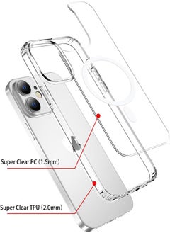 Generic Magsafe Case for iPhone 11 Magsafe Clear Cover Magnetic Wireless Charging Support, Shockproof Protection, Scratch-Resistant for iPhone 11 - Clear  - Image 3