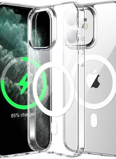 Generic Magsafe Case for iPhone 11 Magsafe Clear Cover Magnetic Wireless Charging Support, Shockproof Protection, Scratch-Resistant for iPhone 11 - Clear  - Image 4