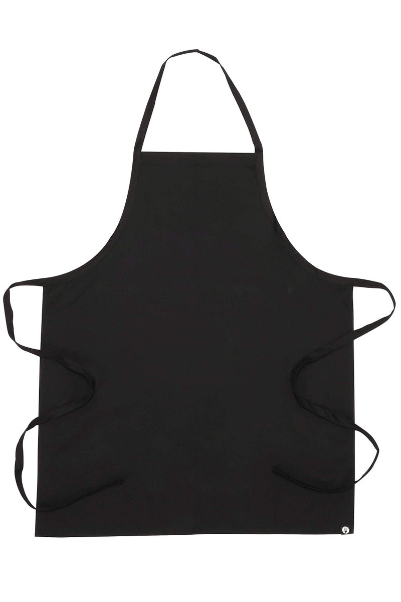 Chef Works Unisex Bib Apron, Black, One Size - Image 3