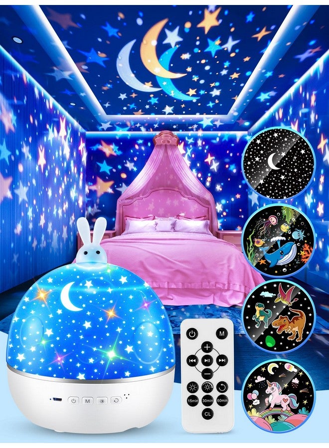 One Fire Onefire Kids Night Light Projector For Kids Room+15 Films&Bluetooth Music Kids Projector Night Light For Kids, Remote Dimmable Baby Night Light, Rechargeable Timer Nightlight For Kids Room Decor Gifts - Image 1