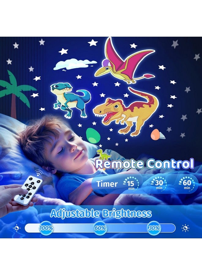 One Fire Onefire Kids Night Light Projector For Kids Room+15 Films&Bluetooth Music Kids Projector Night Light For Kids, Remote Dimmable Baby Night Light, Rechargeable Timer Nightlight For Kids Room Decor Gifts - Image 4