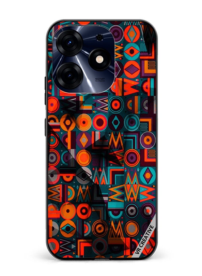 VR CREATIVE Protective Case Cover For Tecno Spark 10 Pro Flower Design Multicolour - Image 1