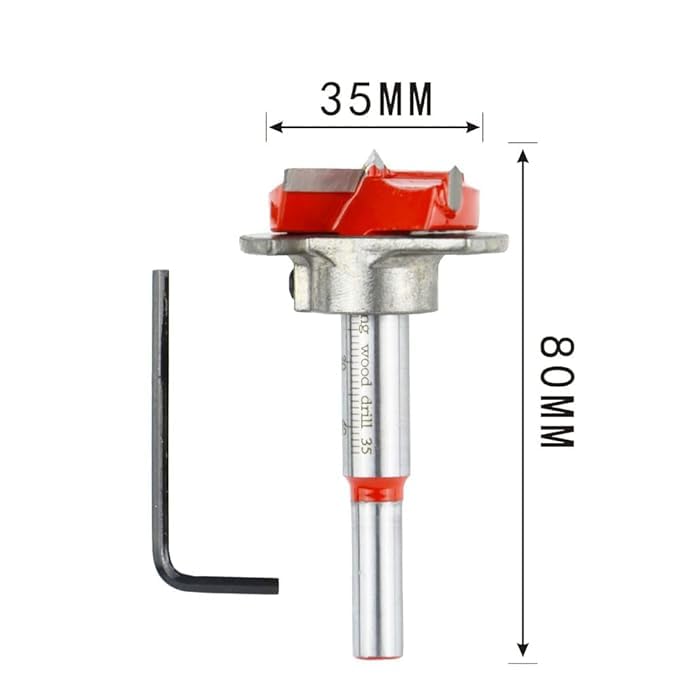 Hetkrishi Multifunctional Hinge Punch Hole Locator Punching Formwork Installation 35MM Cupboard Hinges Auxiliary d Woodworking Tool for Door Cabinet 95105 Degree - Image 2