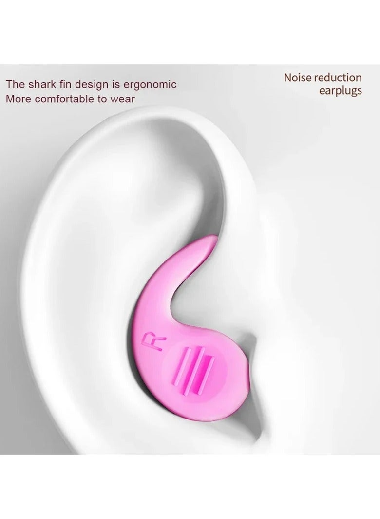 AROAQ Ear Plugs for Sleeping Sound Insulation Ear Protection Anti-Noise Plugs for Travel Silicone Noise Reduction (Pack Of 5 )  - Image 5