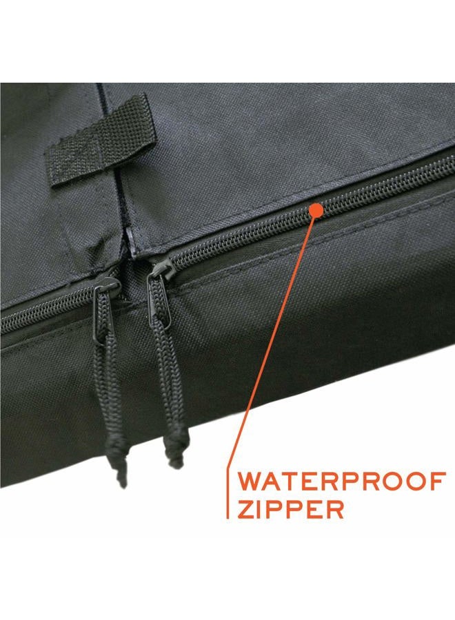 Bozzcovers Outdoor TV Cover 95-100 inch - WITH ZIPPER, Weatherproof, Waterproof 360 degrees protection, Soft Non Scratch Interior - Black - Image 3