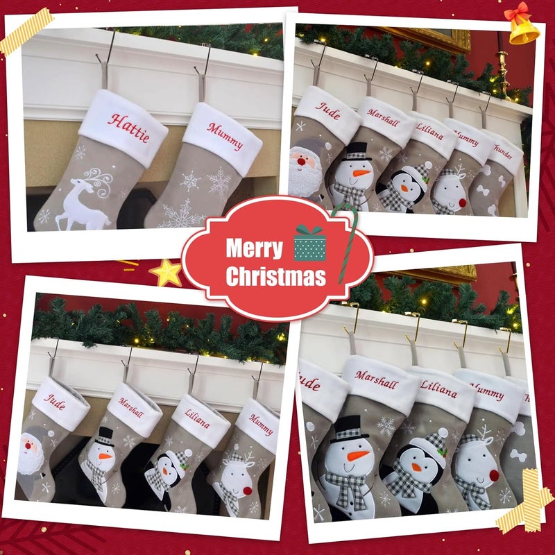 Nackiy Christmas Stocking Holders for Mantle, Non-Slip Safety Fireplace Mantel Stocking Hooks with Separate Adhesive Strips, Silicone Pad Grip Hanger for Xmas Party Decoration (Gold, 4) - Image 5