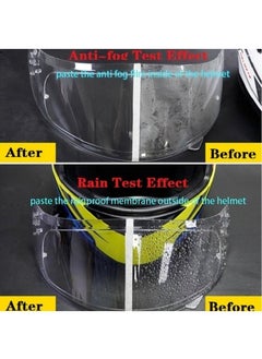 Generic Anti-Fog Motorcycle Helmet Rainproof Film Driving Fog Resistant Nano Coating Clear Sticker Waterproof Films Helmet Accessories  - Image 3