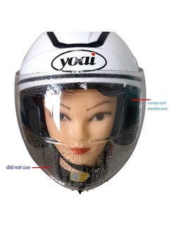 Generic Anti-Fog Motorcycle Helmet Rainproof Film Driving Fog Resistant Nano Coating Clear Sticker Waterproof Films Helmet Accessories  - Image 2