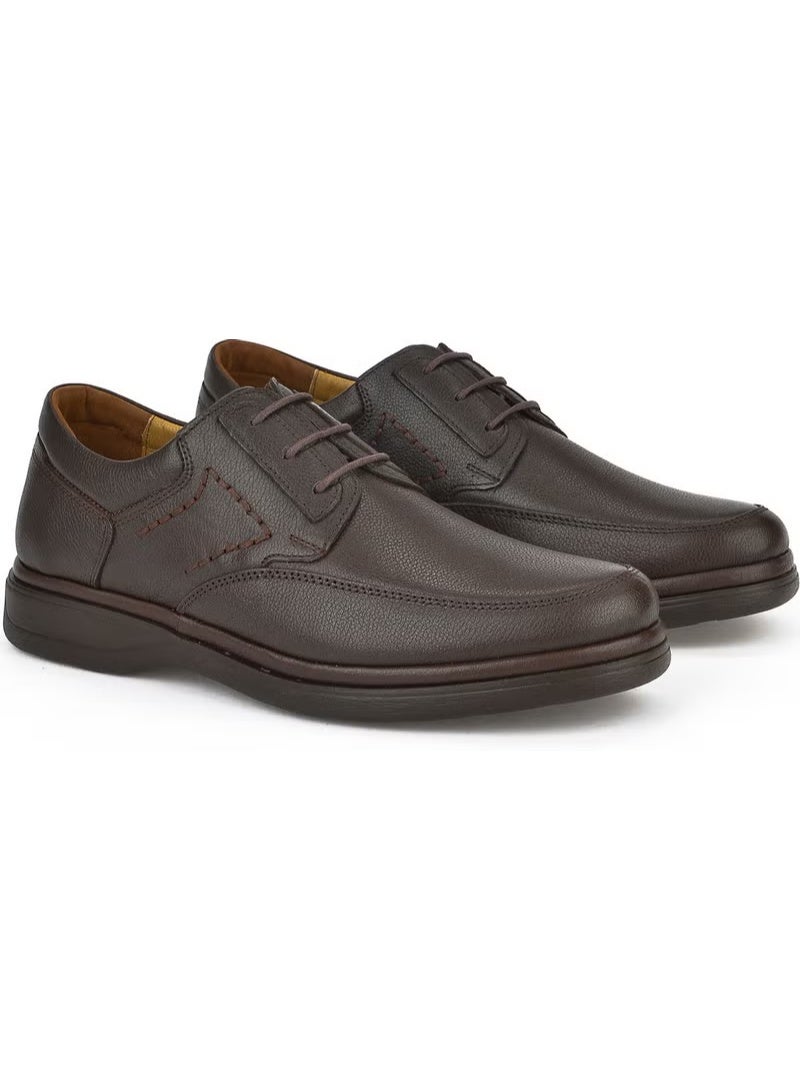 Ziya , Men's Genuine Leather Comfort Shoes 1311018ZB209 Brown - Image 2
