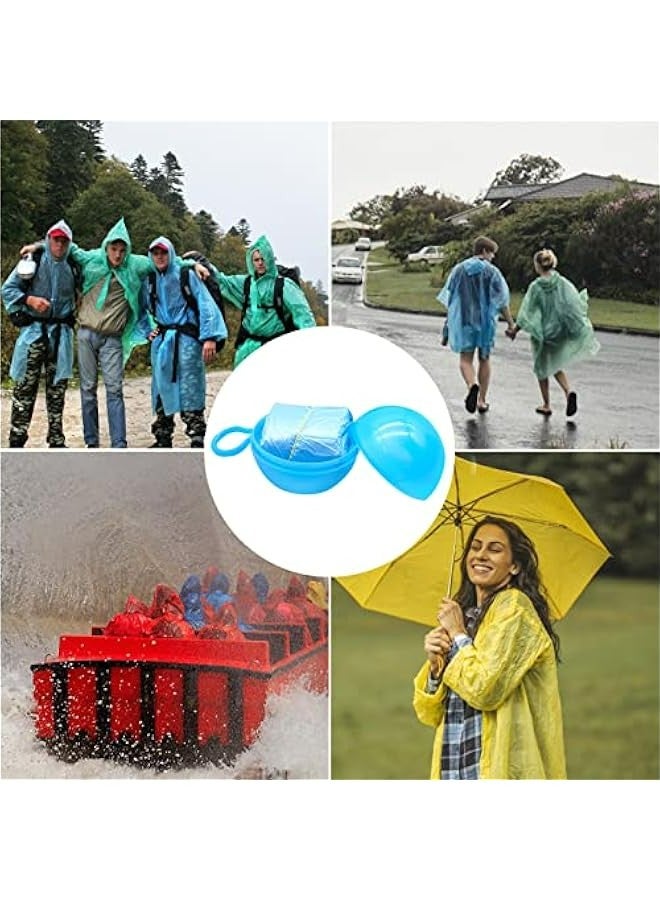 4 معاطف مطر محمولة بكرة للأطفال والرحلات والتخييم (ألوان متنوعة) - Image 5