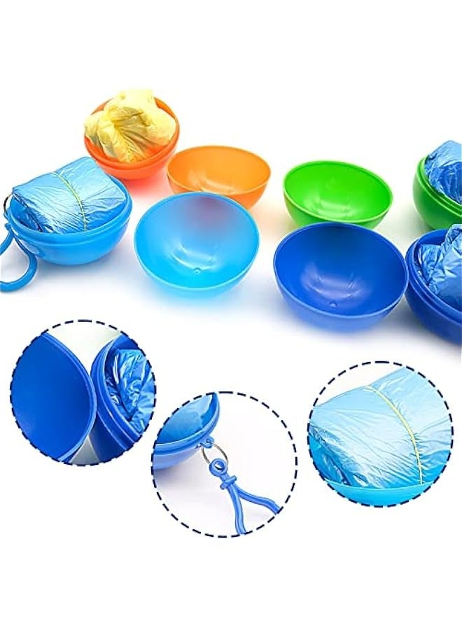 4 معاطف مطر محمولة بكرة للأطفال والرحلات والتخييم (ألوان متنوعة) - Image 3