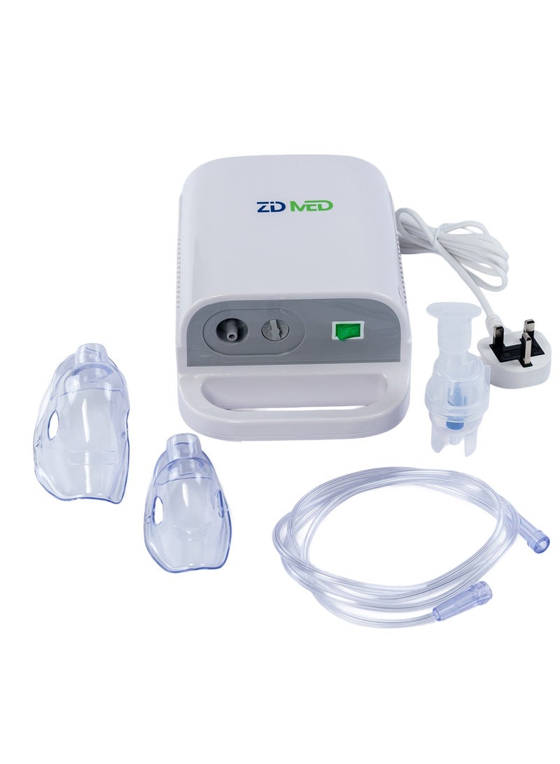 زدميد ZidMed جهاز استنشاق ضاغط – جهاز بخار منزلي وفعال للكبار والأطفال – علاج تنفسي موثوق به للربو و COPD – تصميم مدمج وهادئ وسهل الاستخدام و الحمل . - Image 2