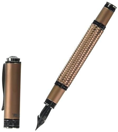 Monteverde Innova Formula M Fountain Pen, Bronze - Flex Nib, Durable PVD Coating, Refillable, JoWo Stainless Steel Nib, Premium Gift Box - Image 2