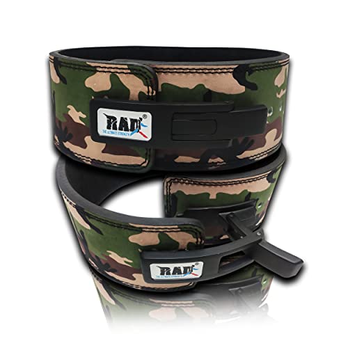 RAD Lever Weight Lifting Gym Belt for Men & Women, Size 63 TO107 CM, Thick 10MM & Width 4 Inch, Leather, Black - Image 5