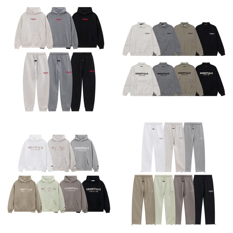 22S Eighth Season New Essentials Hoodie For Men And Women, Couple'S Hooded Trendy Brand Loose Fit Fog High Street Thin Fleece - Image 2