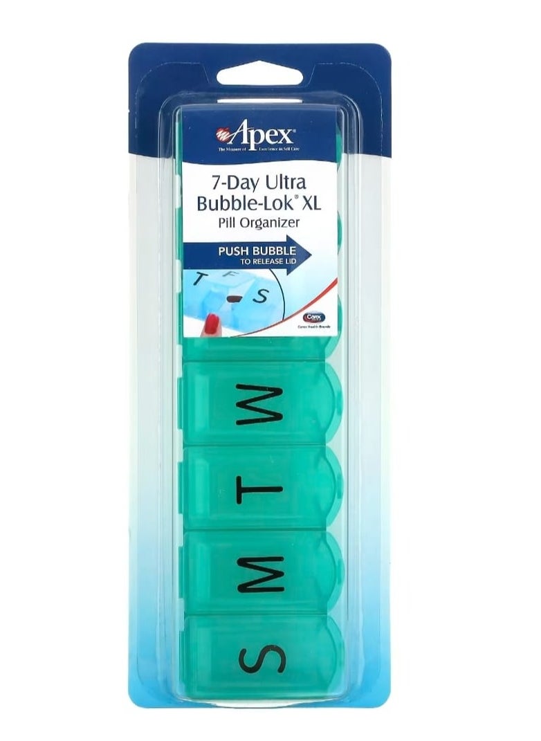 APEX 7-Day Ultra Bubble-Lok Pill Organizer XL, 1 Pill Case  - Image 1