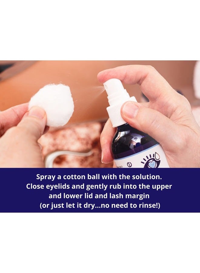 rolencos Heyedrate Lid & Lash Cleanser for Stye, Blepharitis, Dry Eyes, Meibomian Gland Dysfunction, Rosacea, and Eye Irritation Relief | Hypochlorous Acid Eyelid Cleanser Spray - Image 2