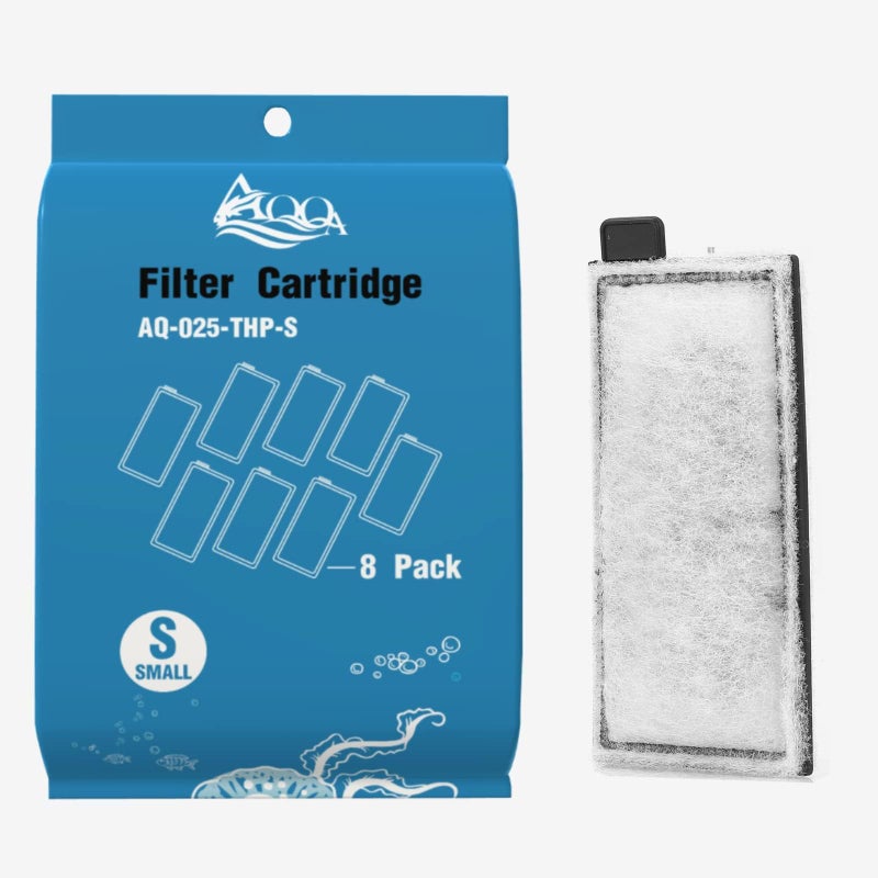 AQQA 8 Pack Aquarium Filter Cartridge Replacement Fish Tank Filter Cartridge for Aquarium Internal Filter (Small) - Image 3