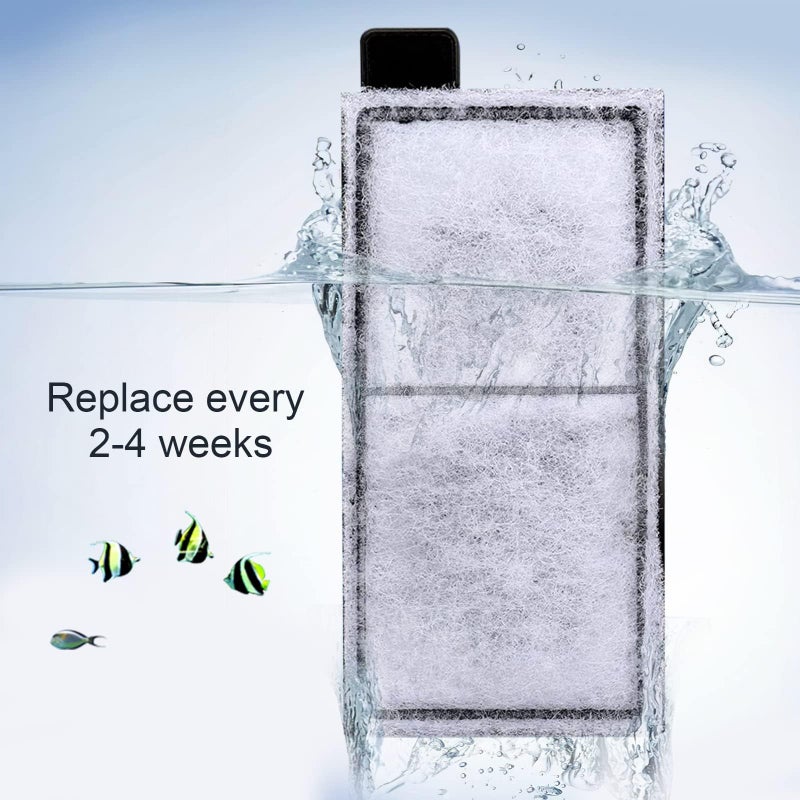 AQQA 8 Pack Aquarium Filter Cartridge Replacement Fish Tank Filter Cartridge for Aquarium Internal Filter (Small) - Image 2