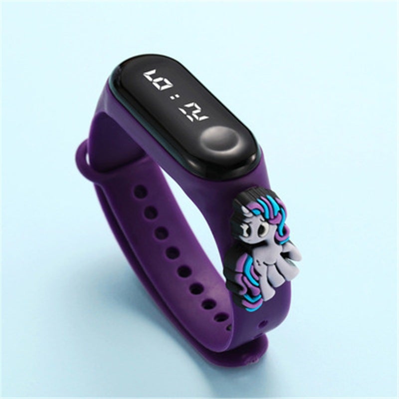 Crayon Shin-chan LED Waterproof Kids Watch Purple-Ma Baoli