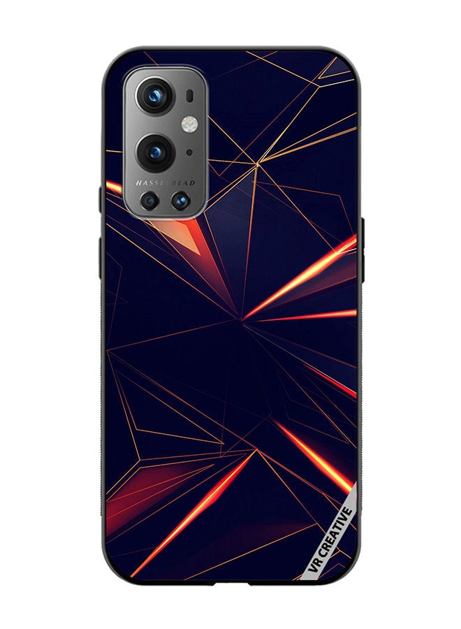VR CREATIVE Protective Case Cover For OnePlus 9 Pro Geometrical Design Multicolour - Image 1