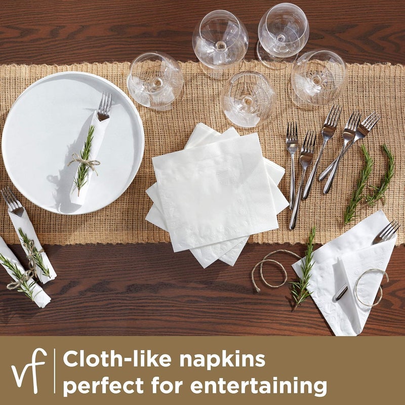 Vanity Fair Entertain Paper Napkins, 40 Count, Disposable Napkins Made For Entertaining And Events - Image 2