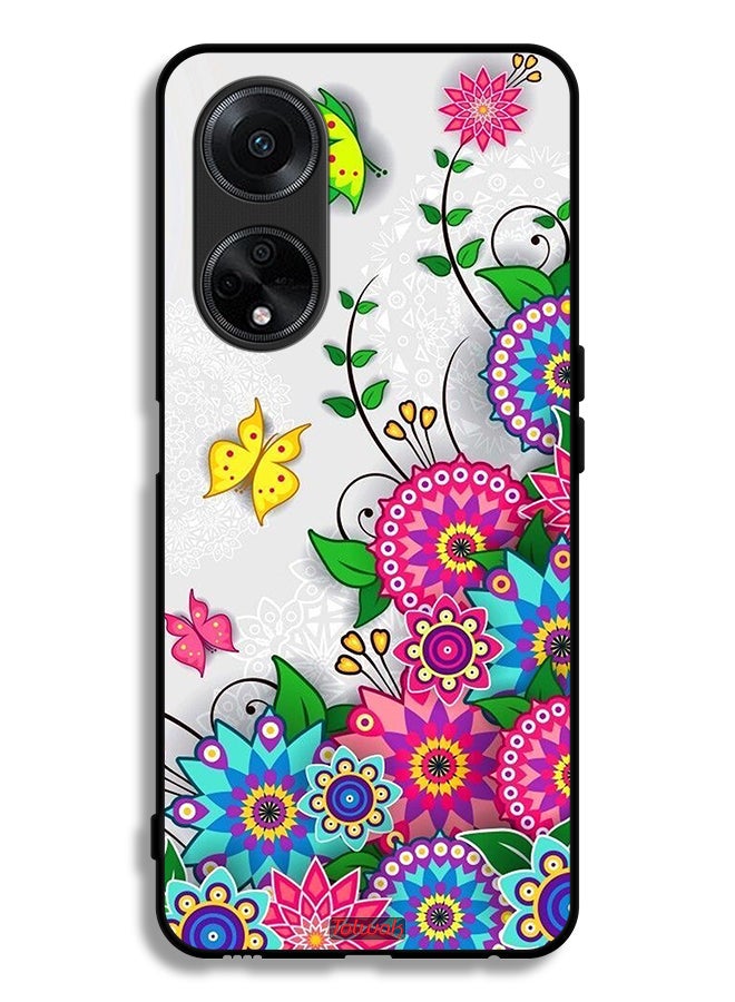 Tolwak Oppo A1 5G Protective Case Cover Mandala Flowers - Image 1