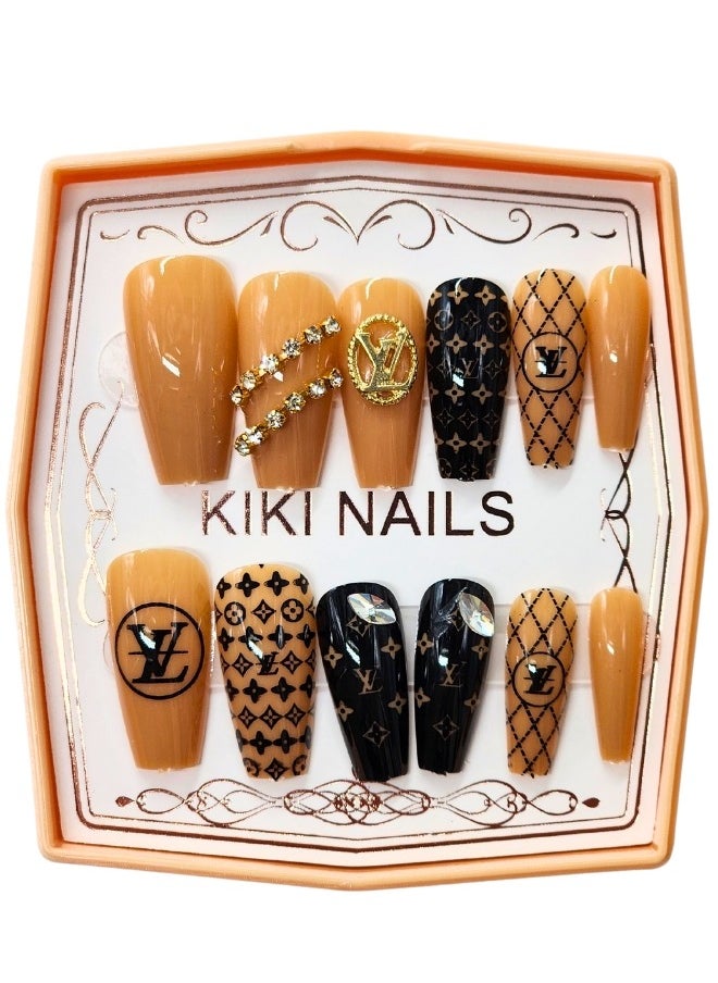 KIKI False Nails -12Pieces Multicolour 