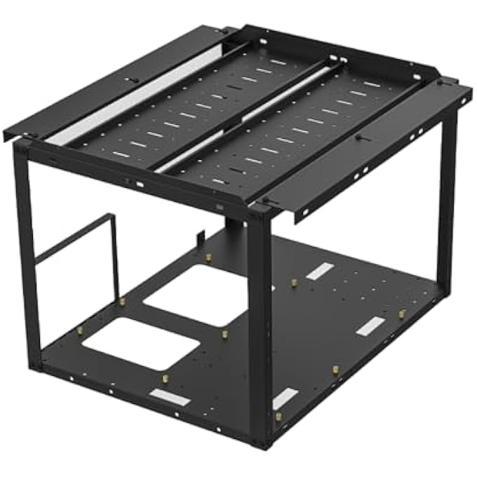 rayihni 24+4 HDD OPEN AIR PC CASE DIY TEST BENCH FRAME WITH 3.5 INCH HARD DRIVE HOLDERS FOR CRYPTO MINING, CHIA FARMING XCH FIL BHD, NAS STORAGE CASE - Image 3