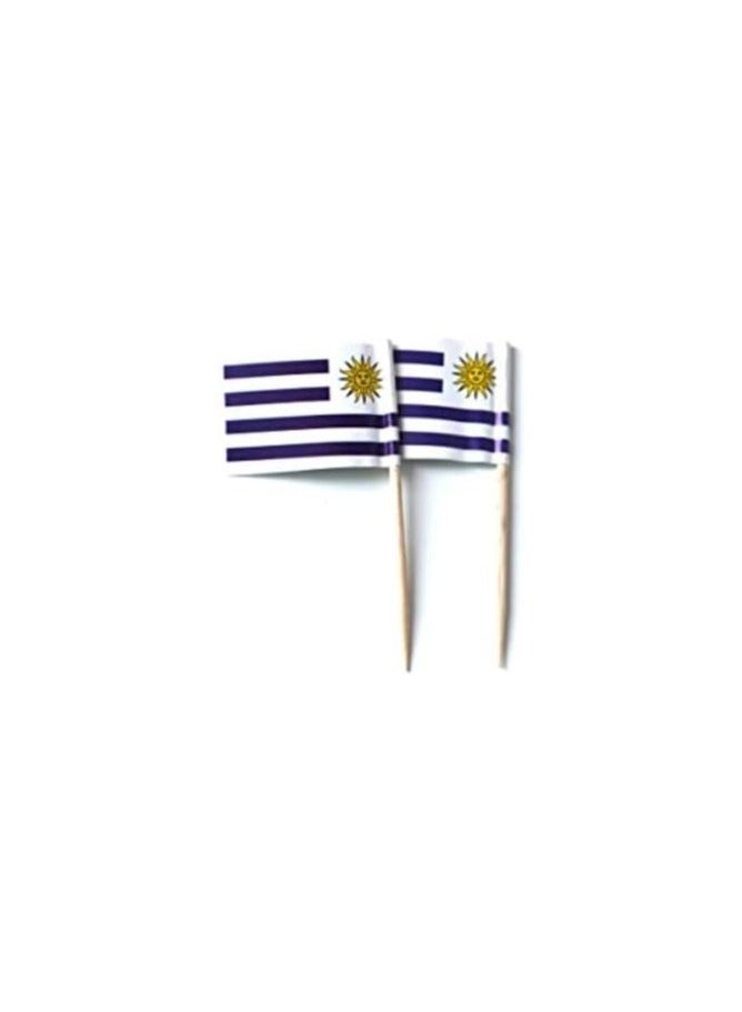 50Pcs Disposable World Cup Multi National Country Flag Stick Cake Toper Flag Fruit Stick Cocktail Cake Stick Toothpick Food Decoration - Image 1