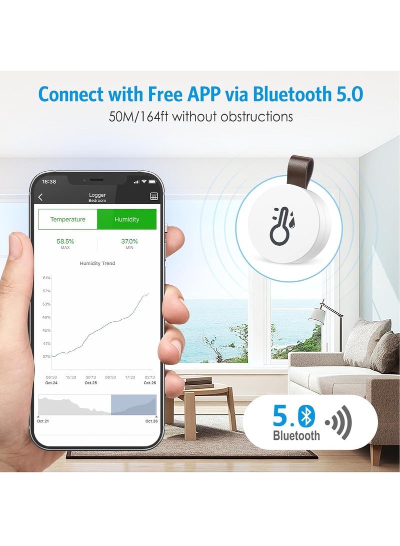 RATSAW Bluetooth Thermometer and Hygrometer Wireless 2PCS - Image 4