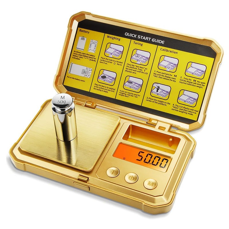 Silvery High Precision Digital Pocket Scale 200g 0.01g LCD Display 6 Unit Conversion Mini For Kitchen - Image 1