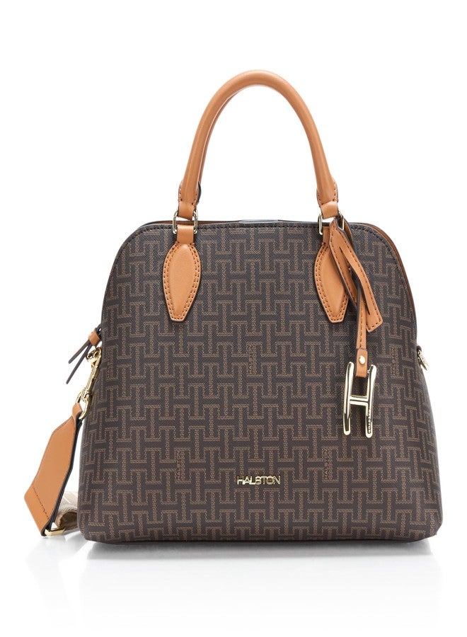 هالستون حقيبة يد نسائية من هالستون إتش، لون بني/بلوطي، مقاس واحد - Image 1