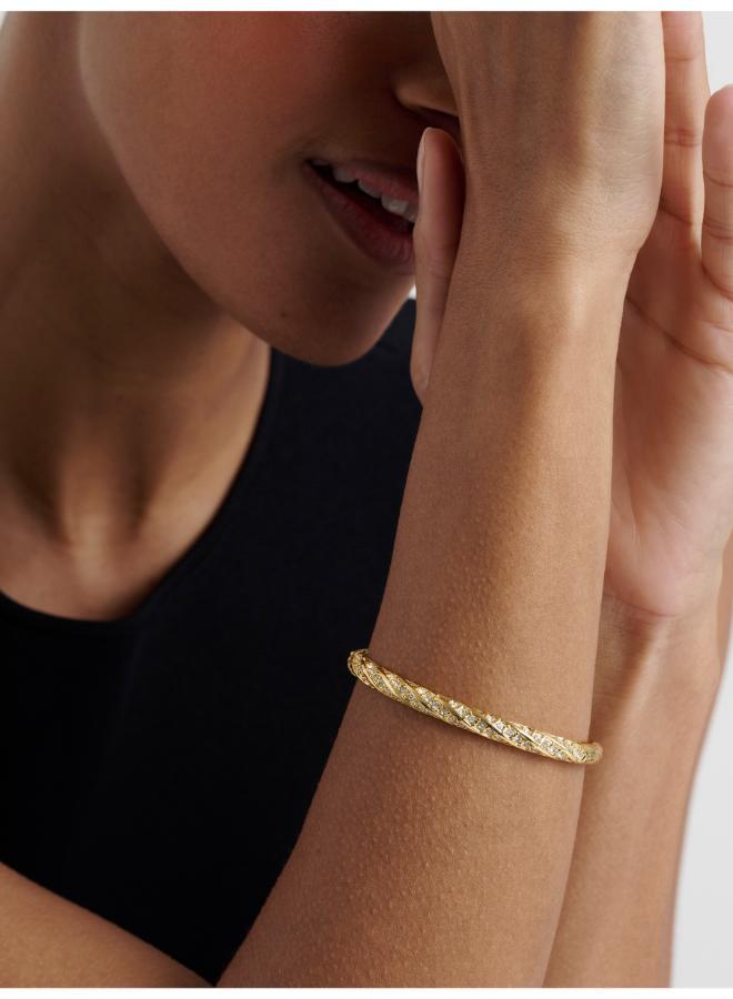 Ted Baker Torvi Crystal Twist Hinged Bangle Bracelet - Image 2