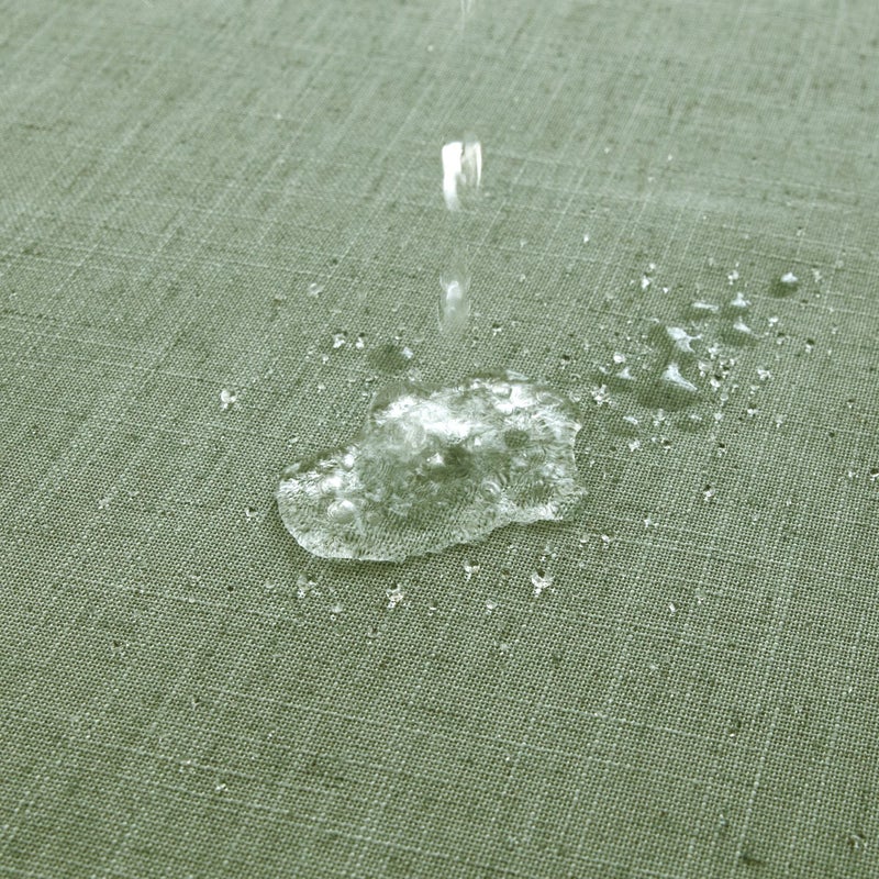 Koufall Sage Green Green Proof Linen Fabric Startain 72 × 96 بوصة الطول - Image 2