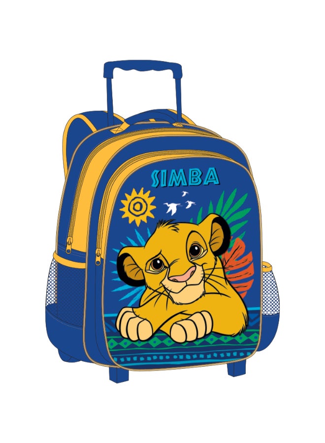 مجموعة قيمة الأسد الملك في حقيبة ترولي بوصة مع صندوق غداء، حقيبة غداء، زجاجة مياه وحافظة أقلام