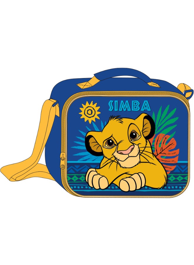 مجموعة قيمة الأسد الملك في حقيبة ترولي بوصة مع صندوق غداء، حقيبة غداء، زجاجة مياه وحافظة أقلام