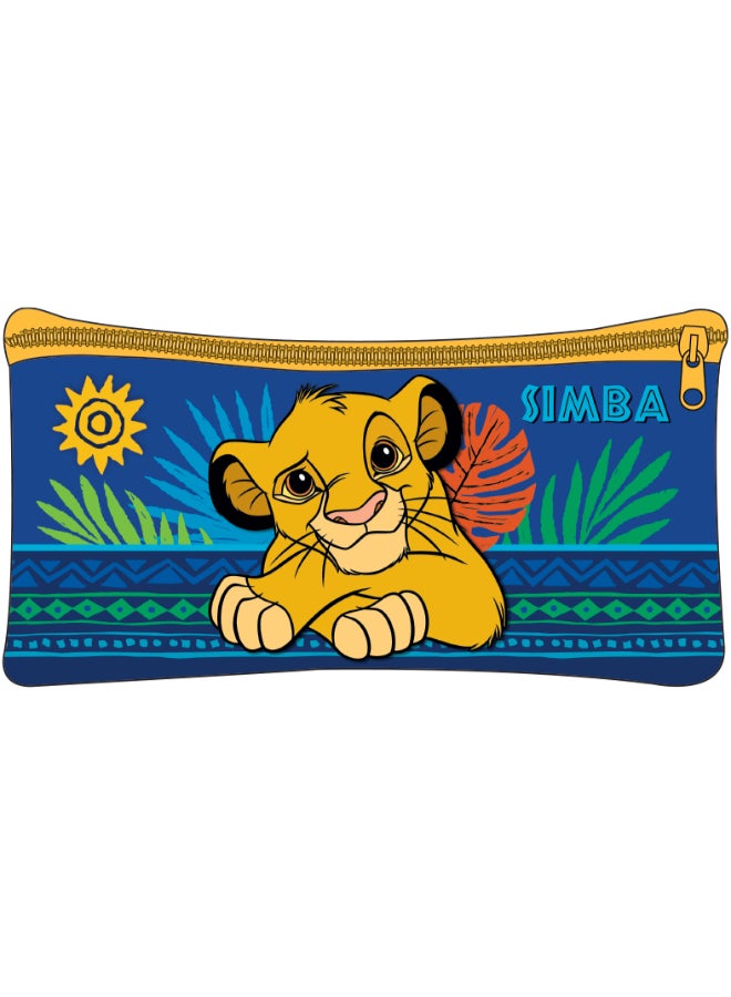 مجموعة قيمة الأسد الملك في حقيبة ترولي بوصة مع صندوق غداء، حقيبة غداء، زجاجة مياه وحافظة أقلام