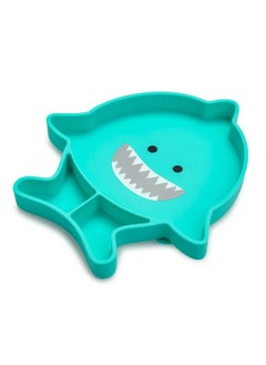 melii Silicone Divided Plate - Shark  - Image 1