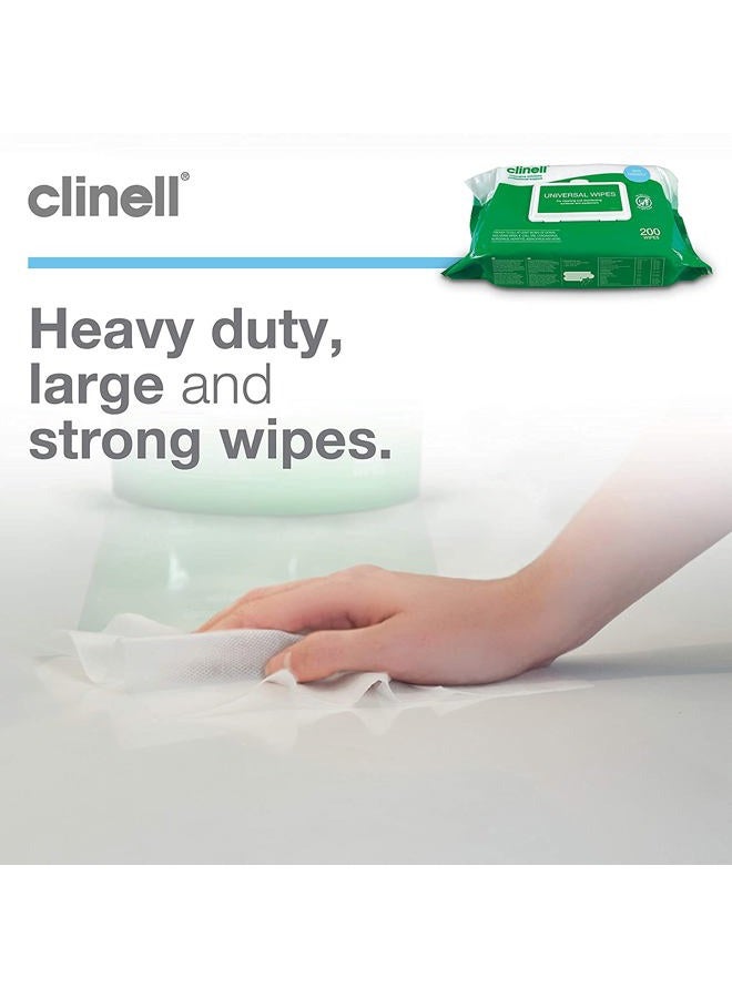 Clinell مناديل عالمية (200 مناديل) لكل عبوة - Image 4