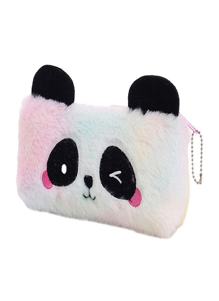 Eckek - Large Capacity Pen Pouch Plush Panda Pencil Bag Panda Pencil Case Plush Pencil Bag Panda Pen Bag - Image 1