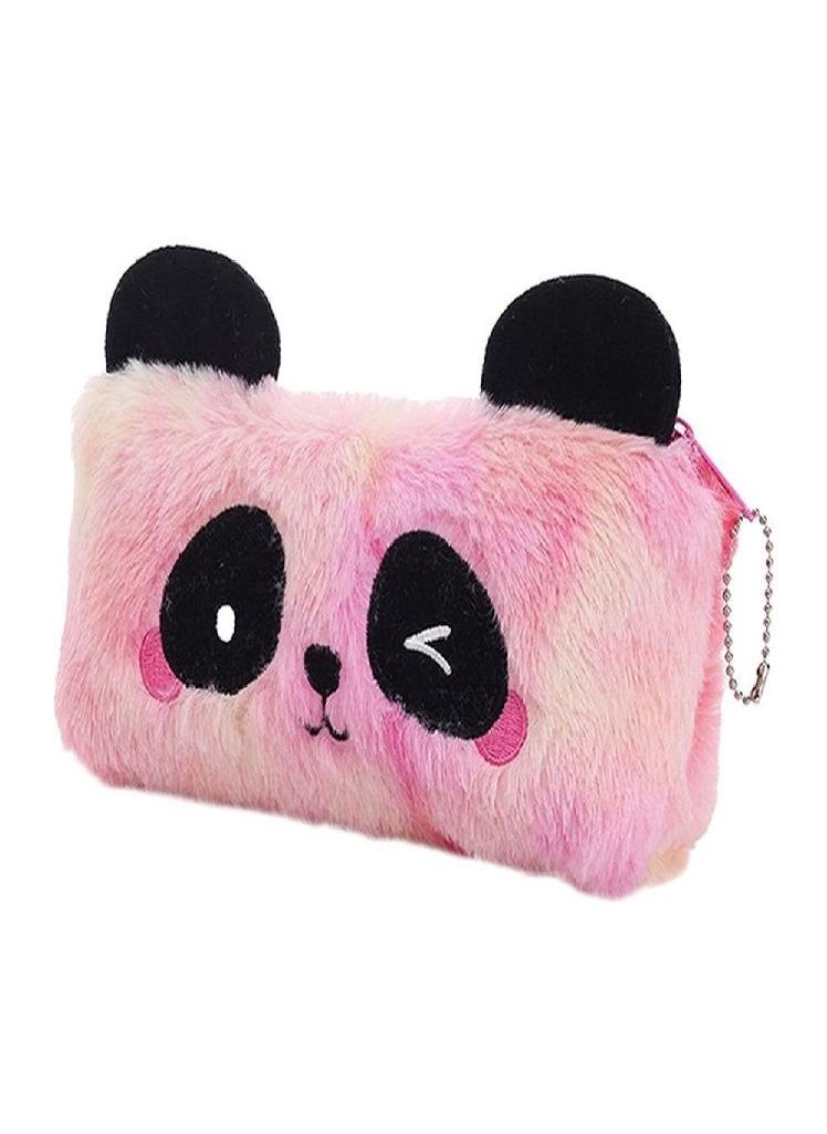 Eckek - Large Capacity Pen Pouch Plush Panda Pencil Bag Panda Pencil Case Plush Pencil Bag Panda Pen Bag - Image 1
