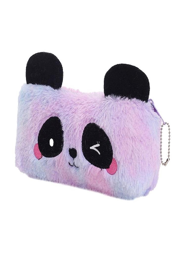 Eckek - Large Capacity Pen Pouch Plush Panda Pencil Bag Panda Pencil Case Plush Pencil Bag Panda Pen Bag - Image 1