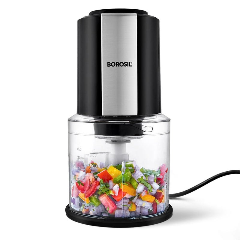 Borosil Chef Delite Black Electric Chopper for Kitchen - Image 1