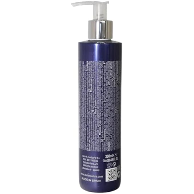 abril et nature - BAIN SHAMPOO PLATINUM - PURPLE TONING SHAMPOO - 250 ML - TO TONE DOWN GREY OR BLEACHED HAIR - KERATIN HAIR TREATMENT - HAIR PRODUCTS - ELIMINATES BRASSY YELLOW TONES - Image 3
